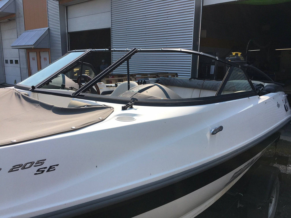 Curved Boat Windshield Glass Replacement Repair