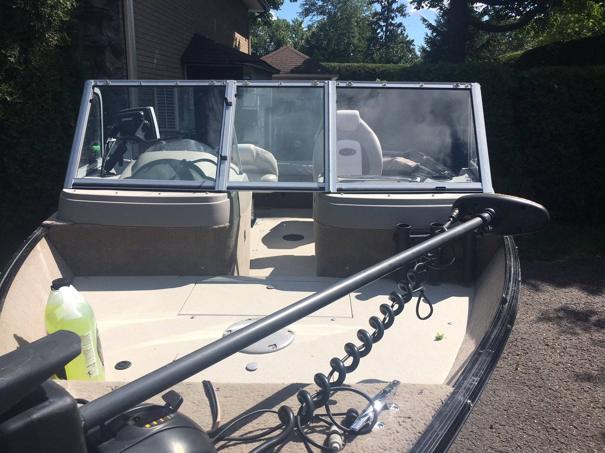 Curved Boat Windshield Glass Replacement Repair