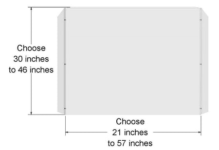 Portable protection shield virus guard safety panel distance barrier for checkout counter and desk - Flex A Fab