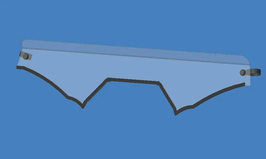 (OVERSTOCK 15% OFF) YAMAHA YXZ 1000 2019+ Windshield Half Lower - Flex A Fab